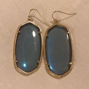 Blue transparent Danielle Kendra Scott Earrings
